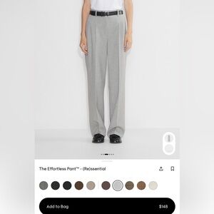 Aritzia Effortless Pant (Re)essential in Heather Chrome